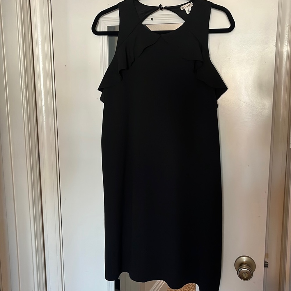 Black sheath dress
